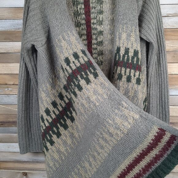 Elan Cardigan Sweater Flowy Long Open Front Cozy Womens L Cabincore Gorp - Picture 3 of 10